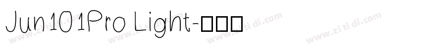 Jun101Pro Light字体转换